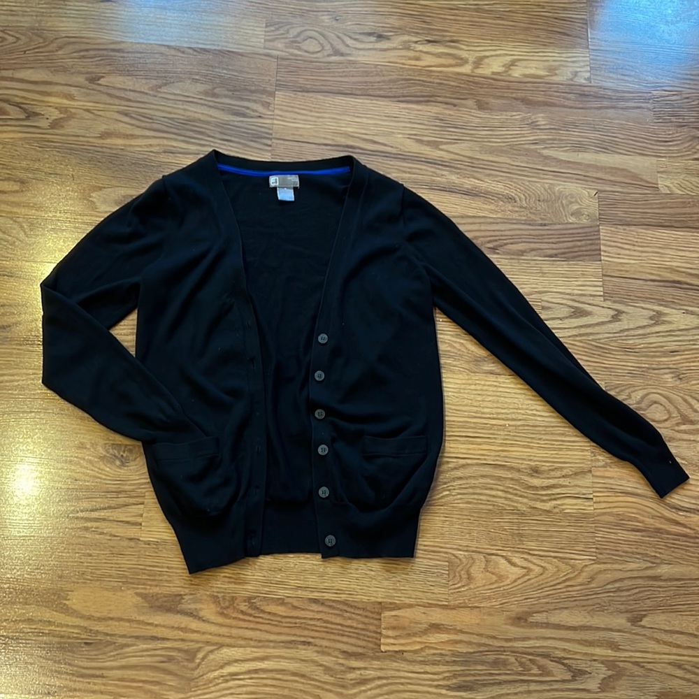 Black cardigan